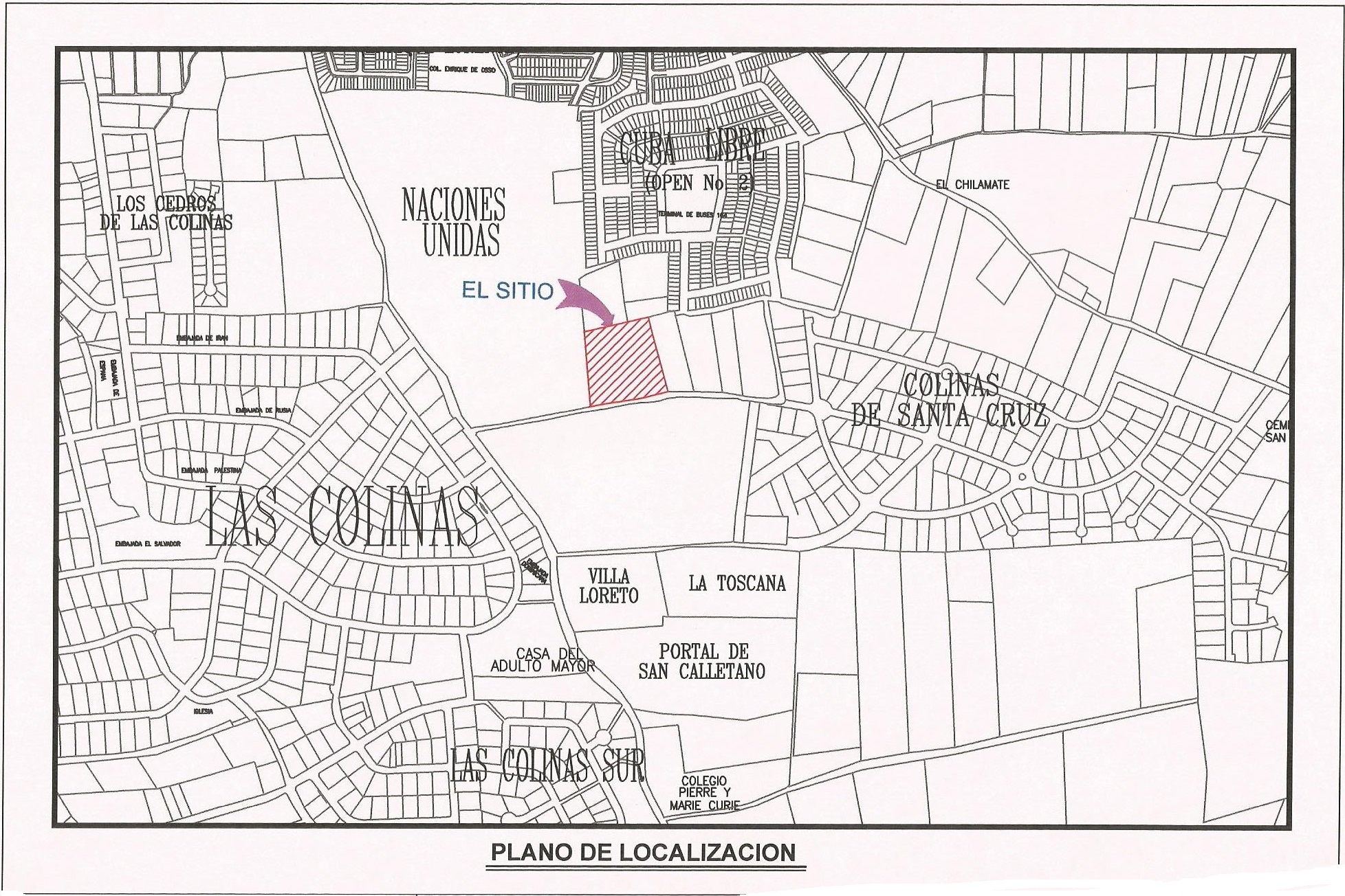Para inversión en las Colinas 